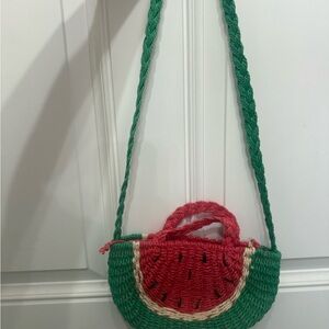 Watermelon Woven Crossbody Bag